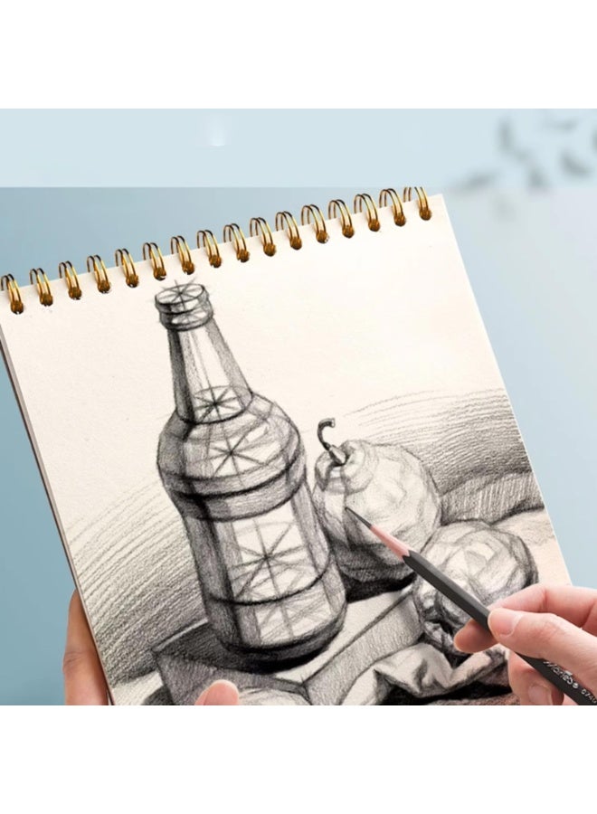 Mordely Original Pastoral Song A4 Thick Sketchbook with Rabbit Design, 60 Pages Spiral-Bound Blank Drawing Pad for Sketching, Doodling & Markers (A4, 30 Sheets) - Image 3